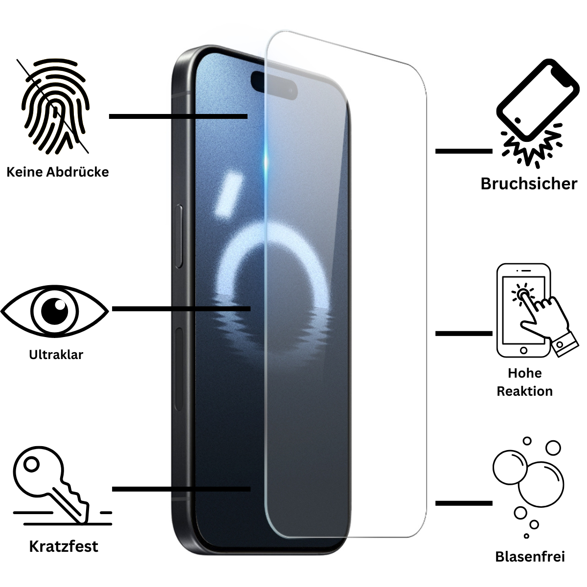 iPhone 16 Schutzglas