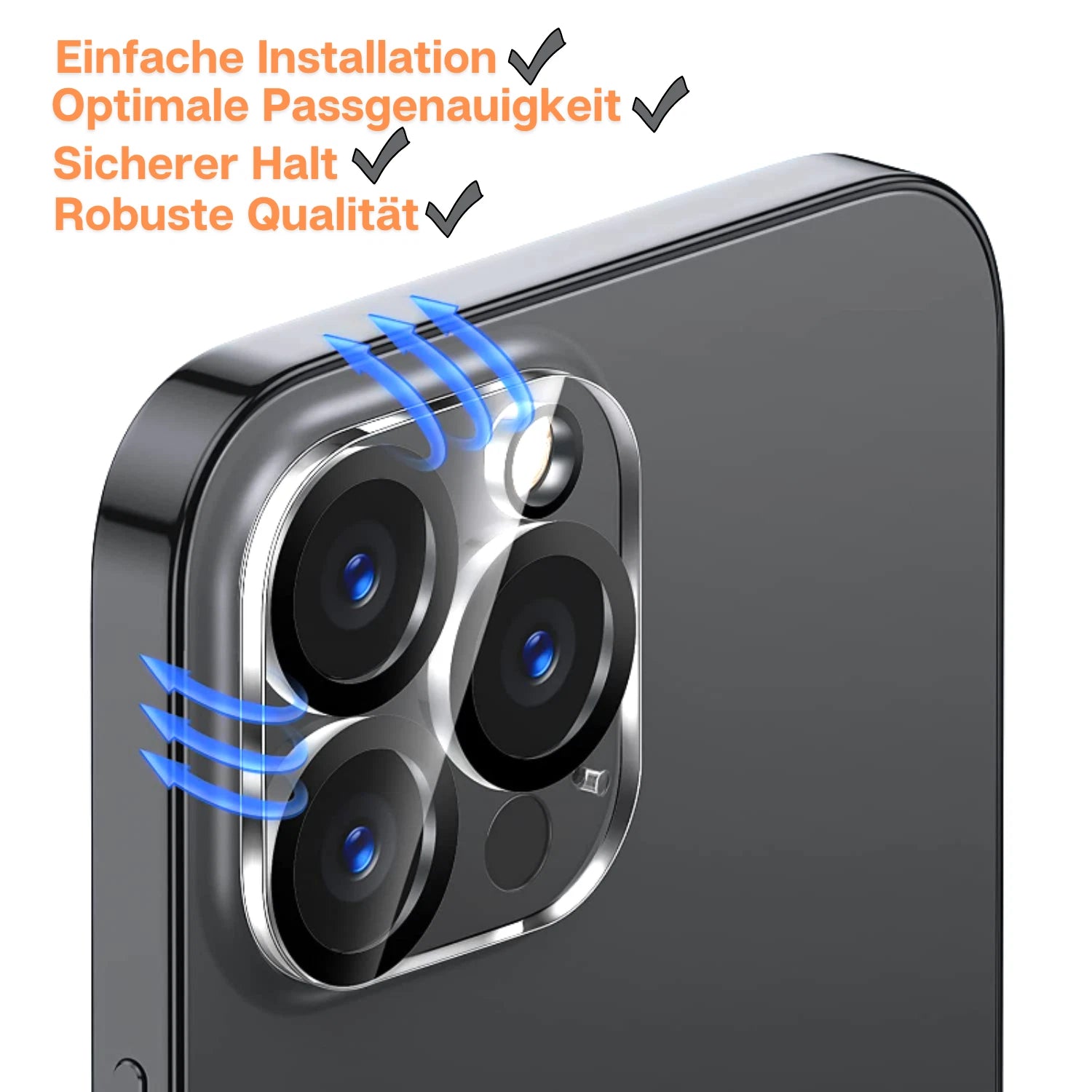 Kamera Schutz iPhone 16 15 14 13 12 Pro Mini Max Plus Panzerfolie Glas Linse