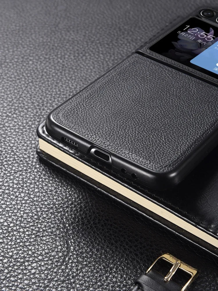 Case for Samsung Galaxy Z Flip 5 / 6 leather look case mobile phone protective case cover